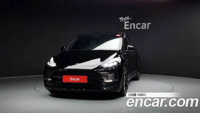 Tesla Model Y 2022 Черный из Кореи, фото 4