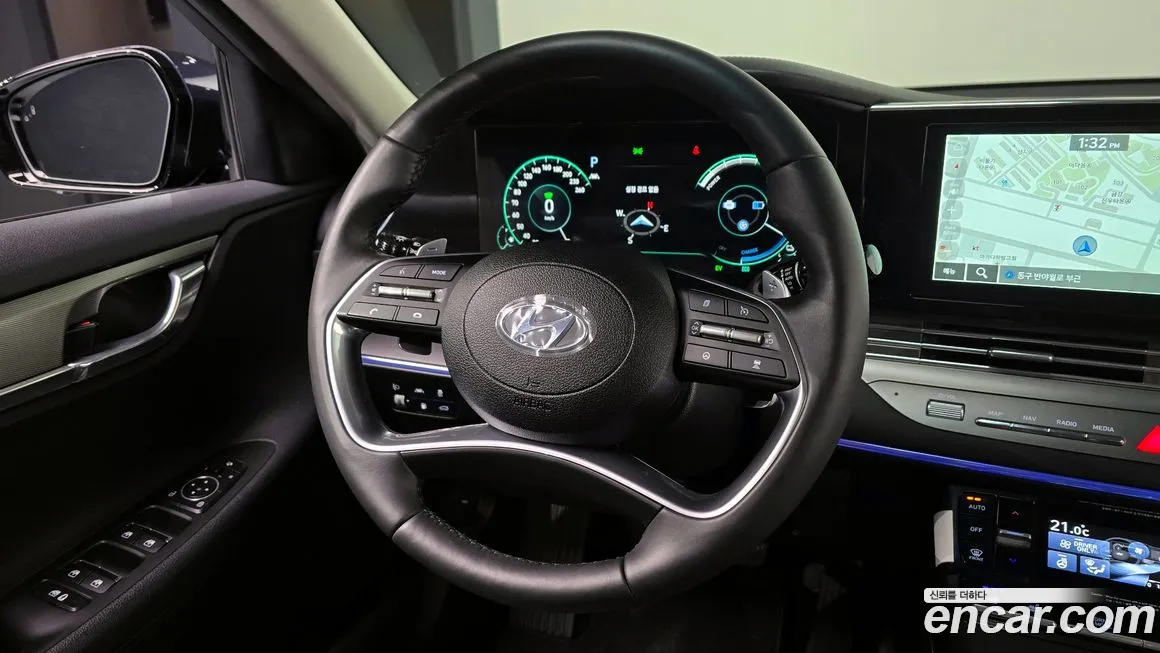 Hyundai The New Grandeur IG Hybrid 2021 Синий из Кореи, фото 4