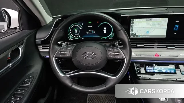 Hyundai The New Grandeur IG Hybrid 2021 Белый из Кореи, фото 4