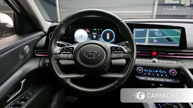 Hyundai Avante Hybrid (CN7) 2022 Белый из Кореи, фото 4