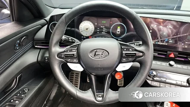 Hyundai Avante (CN7) 2022 Небесно-голубой из Кореи, фото 4