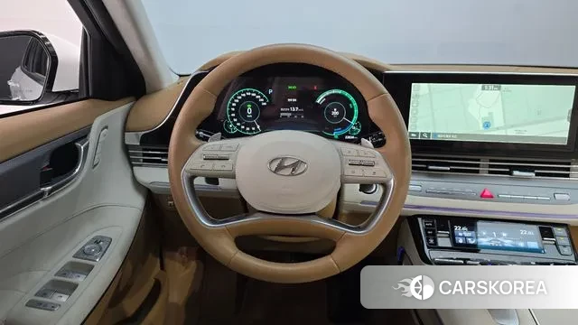 Hyundai The New Grandeur IG Hybrid 2022 Белый из Кореи, фото 4