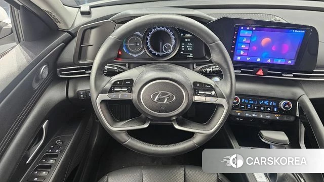 Hyundai Avante Hybrid (CN7) 2023 Белый из Кореи, фото 4