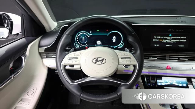 Hyundai The New Grandeur IG Hybrid 2022 Белый из Кореи, фото 4