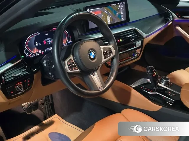 BMW 5 Series (G30) 2022 Черный из Кореи, фото 4