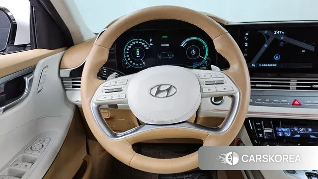 Hyundai The New Grandeur IG Hybrid 2021 Белый из Кореи, фото 4