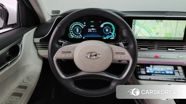 Hyundai The New Grandeur IG Hybrid 2022 Белый из Кореи, фото 4