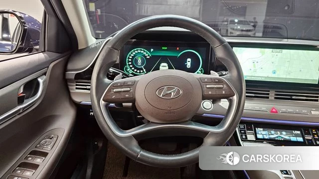 Hyundai The New Grandeur IG Hybrid 2021 Синий из Кореи, фото 4