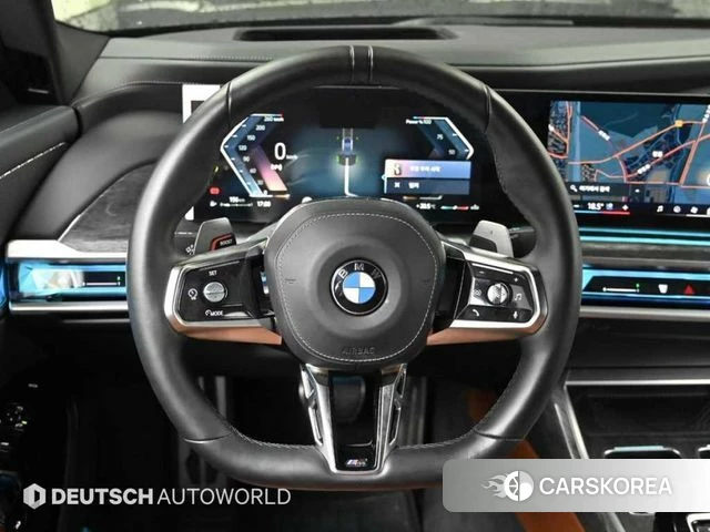 BMW 7 Series (G70) 2023 Черный из Кореи, фото 4