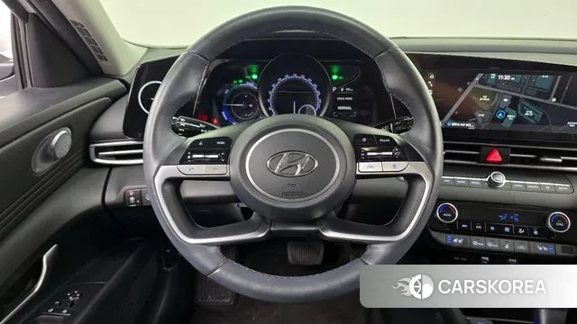 Hyundai Avante Hybrid (CN7) 2022 Белый из Кореи, фото 4