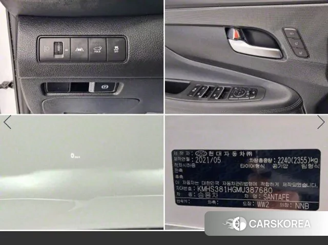 Hyundai The New Santa Fe 2021 Белый из Кореи, фото 4