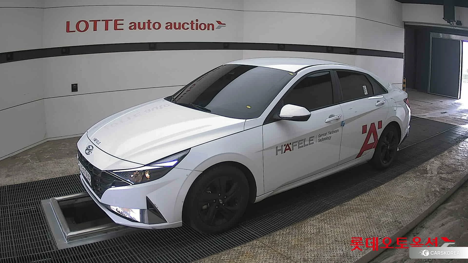 Hyundai Avante Hybrid 2022 Polar White из Кореи, фото 4