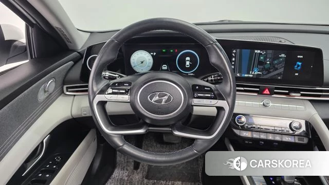 Hyundai Avante Hybrid (CN7) 2021 Белый из Кореи, фото 4