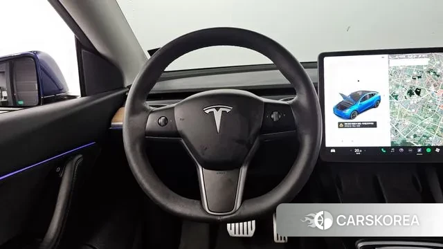 Tesla Model Y 2021 Синий из Кореи, фото 4
