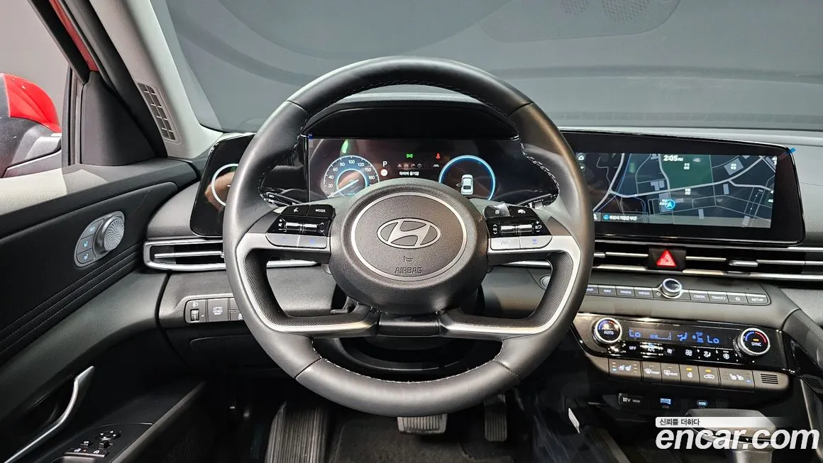 Hyundai The New Avante Hybrid (CN7) 2023 Красный из Кореи, фото 4