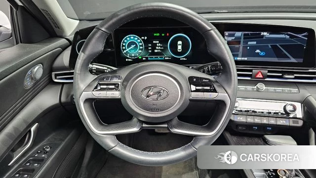 Hyundai Avante Hybrid (CN7) 2021 Белый из Кореи, фото 4