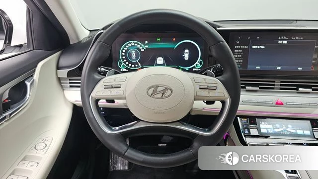 Hyundai The New Grandeur IG Hybrid 2021 Белый из Кореи, фото 4