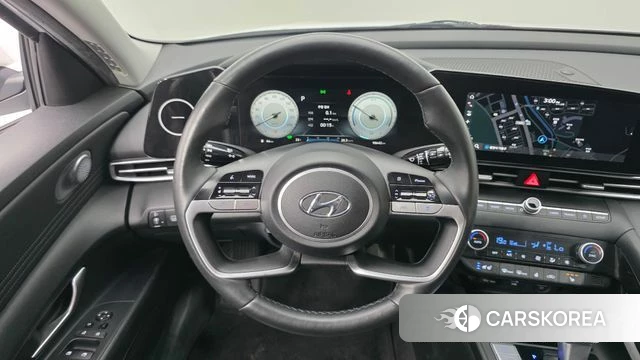 Hyundai Avante Hybrid (CN7) 2021 Белый из Кореи, фото 4