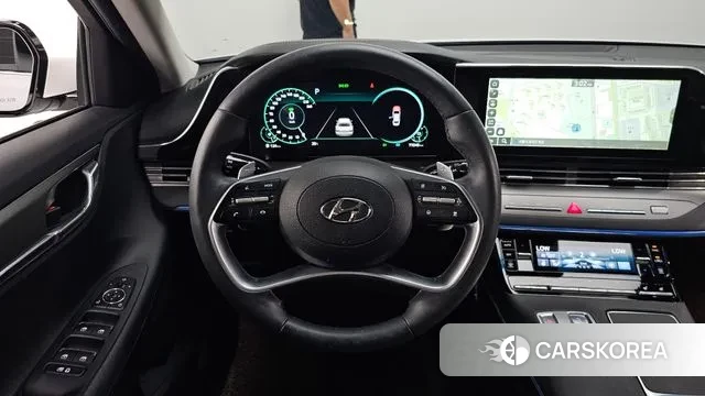 Hyundai The New Grandeur IG Hybrid 2021 Белый из Кореи, фото 4