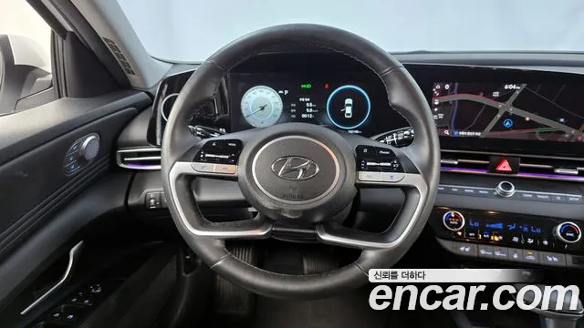 Hyundai Avante Hybrid (CN7) 2021 Белый из Кореи, фото 4