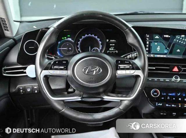 Hyundai Avante Hybrid (CN7) 2022 Белый из Кореи, фото 4