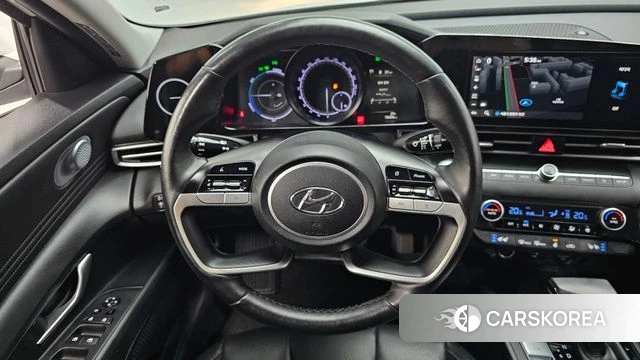 Hyundai Avante Hybrid (CN7) 2022 Белый из Кореи, фото 4