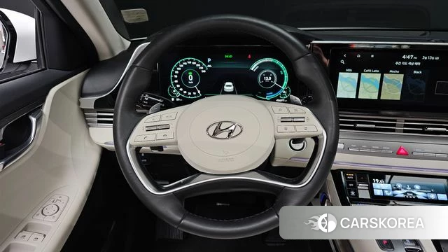 Hyundai The New Grandeur IG Hybrid 2021 Белый из Кореи, фото 4