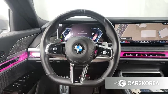 BMW 7 Series (G70) 2023 Небесно-голубой из Кореи, фото 4