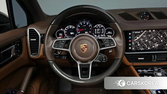 Porsche Cayenne (PO536) 2022 Черный из Кореи, фото 4
