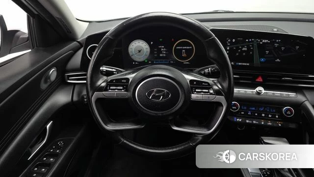 Hyundai Avante Hybrid (CN7) 2021 Белый из Кореи, фото 4