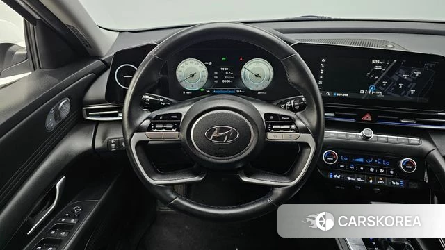 Hyundai Avante Hybrid (CN7) 2021 Белый из Кореи, фото 4