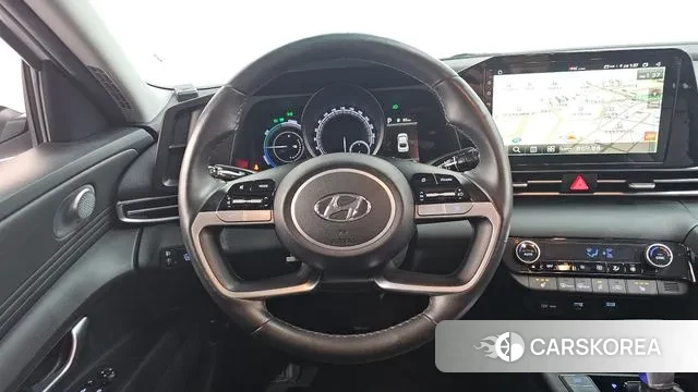 Hyundai Avante Hybrid (CN7) 2022 Белый из Кореи, фото 4