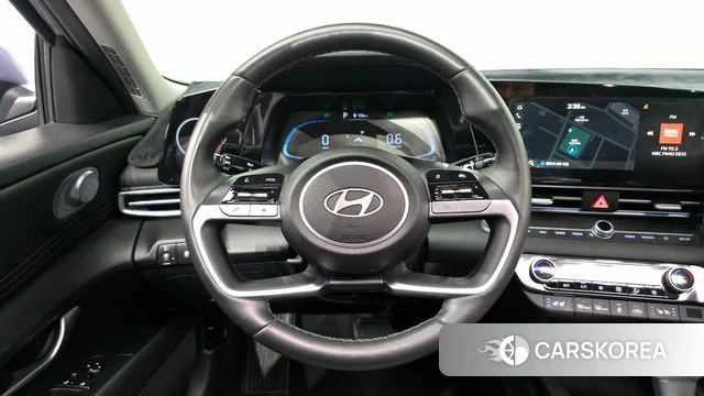 Hyundai The New Avante (CN7) 2023 Небесно-голубой из Кореи, фото 4