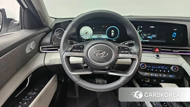 Hyundai Avante Hybrid (CN7) 2021 Белый из Кореи, фото 4