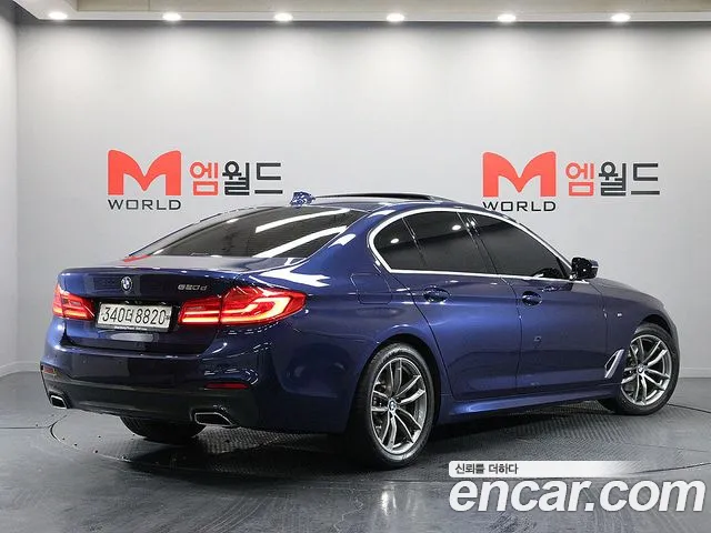 BMW 5 Series (G30) 2019 Синий из Кореи, фото 4