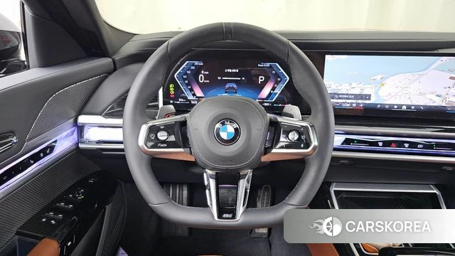 BMW 7 Series (G70) 2024 Черный из Кореи, фото 4