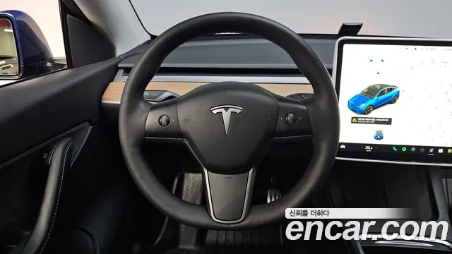 Tesla Model Y 2021 Синий из Кореи, фото 4