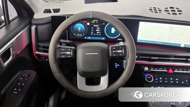 Hyundai Santa Fe (MX5) 2023 Небесно-голубой из Кореи, фото 4