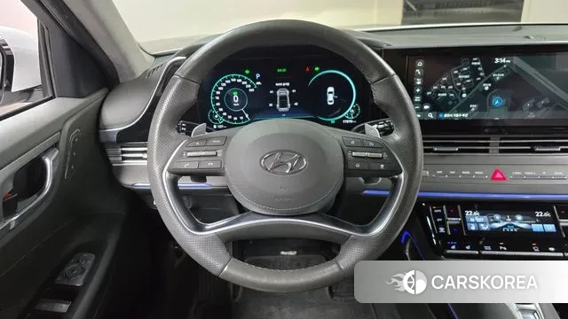 Hyundai The New Grandeur IG Hybrid 2022 Белый из Кореи, фото 4