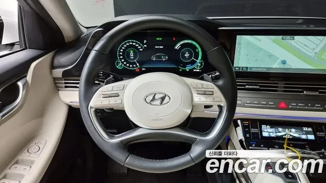 Hyundai The New Grandeur IG Hybrid 2022 Белый из Кореи, фото 4