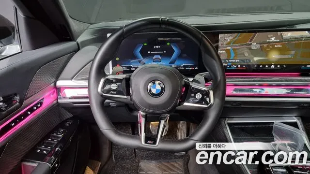 BMW 7 Series (G70) 2023 Черный из Кореи, фото 4