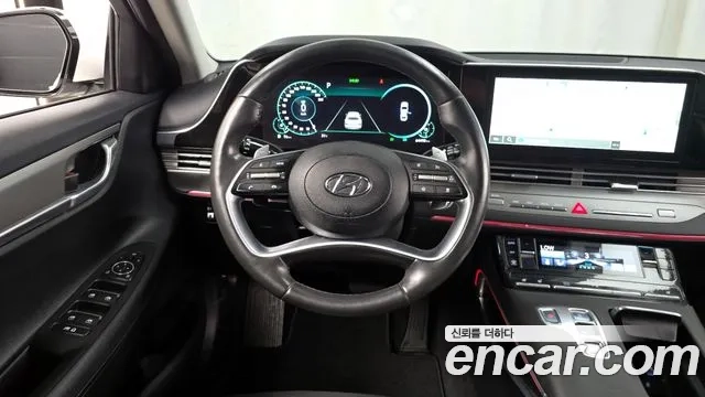 Hyundai The New Grandeur IG Hybrid 2021 Белый из Кореи, фото 4