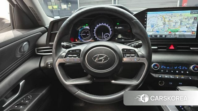Hyundai Avante Hybrid (CN7) 2023 Белый из Кореи, фото 4