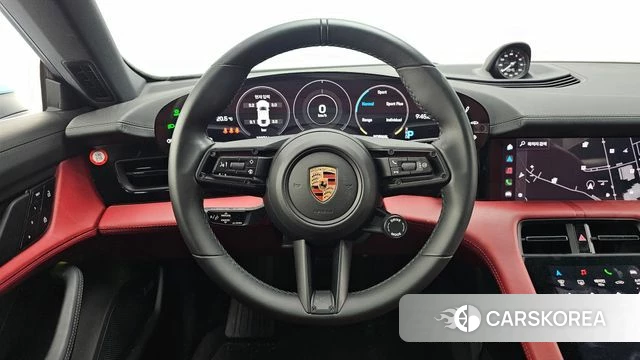 Porsche Taycan 2023 Небесно-голубой из Кореи, фото 4