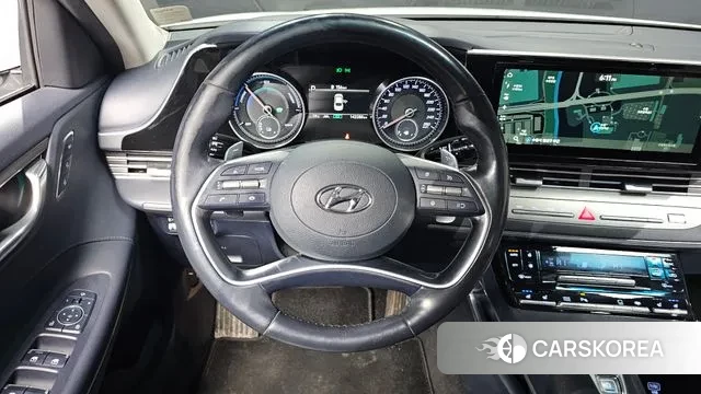 Hyundai The New Grandeur IG Hybrid 2021 Белый из Кореи, фото 4