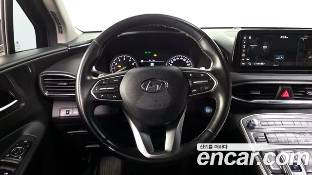 Hyundai The New Santa Fe 2022 Черный из Кореи, фото 4