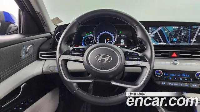 Hyundai Avante Hybrid (CN7) 2021 Синий из Кореи, фото 4