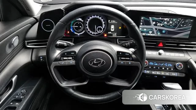 Hyundai Avante Hybrid (CN7) 2022 Белый из Кореи, фото 4