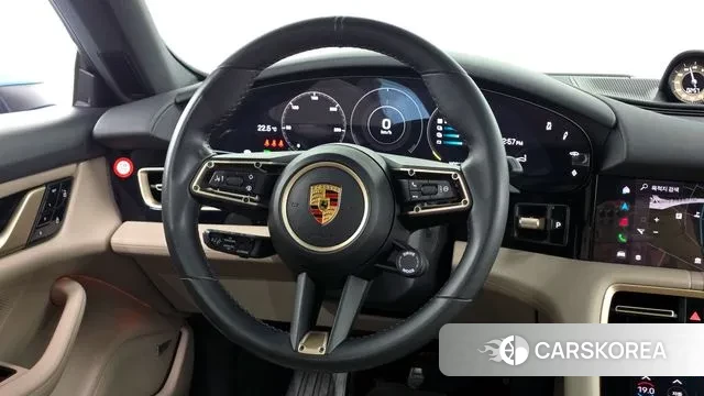 Porsche Taycan 2021 Небесно-голубой из Кореи, фото 4