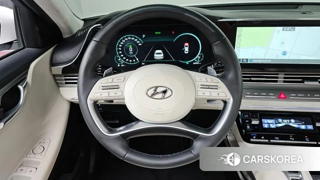 Hyundai The New Grandeur IG Hybrid 2022 Белый из Кореи, фото 4